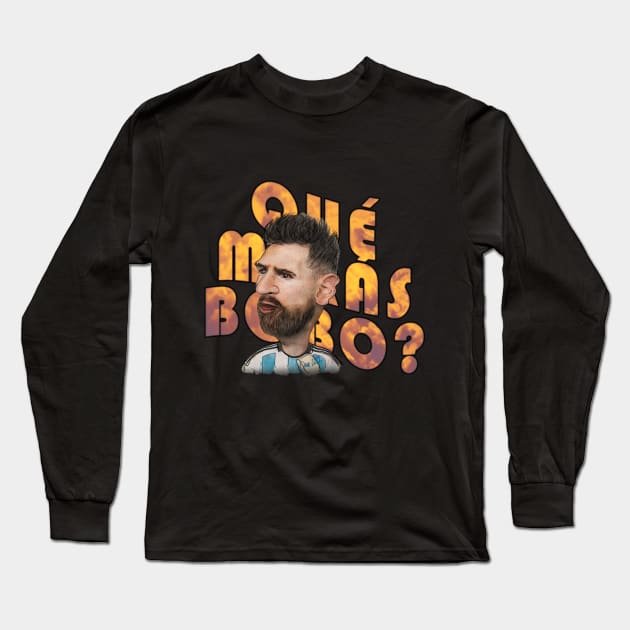 Qué Miras Bobo - Qué Mira Bobo Camiseta - Camiseta esencial Long Sleeve T-Shirt by Henry Drae